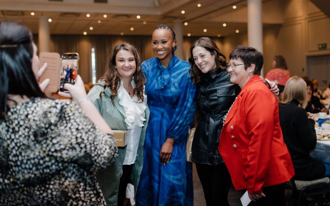 Claire Mawisa with guests. Image: Liezel Volschenk